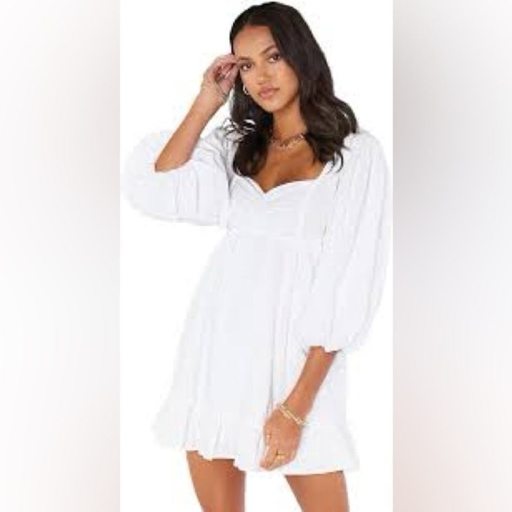 SHOW ME YOUR MUMU Mandi Mini Dress in White NWT X Small